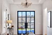 The light fixtures in this home add such a nice touch.