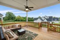 Covered Back Deck with Views