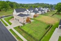 Large Flat, Fenced yard with Privacy Trees and Irrigation