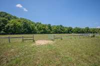 Crossfencing and gates to and from different pasture areas.