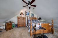 Bedroom number two of Barndominium in loft area.