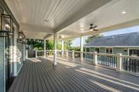 Basement Deck Overlooking the pool!