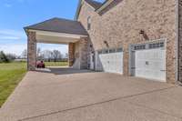 3 Car garage and 2+ Covered Car Port