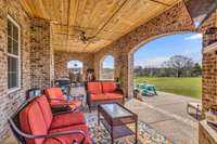 Huge Covered Back Patio w/Fire Place, Extended Patio and Amazing Views