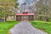 Lawn shed.