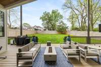 Trex Deck with large outdoor porch is the perfect spot for enjoying TN weather