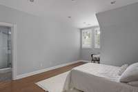 Fourth bedroom with completely renovated bathroom.