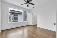 Another picture of bedroom 2 on 2nd level of home which is on the front of the home facing Kirkwood Ave. (above garage).