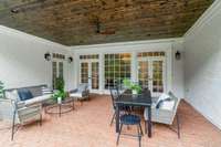 Covered porch off Living room