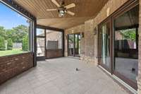 over 1000 square feet of covered, screened porch area!