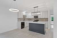 Gorgeous custom kitchen with stunning tile back splash all new design