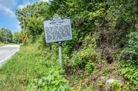 Historical Marker at The Driveway's Entrance memorializing the Historical Significance.