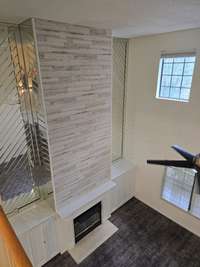 From the stairwell landing looking down