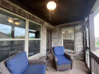 Screened Porch is a favorite place to hang out with family & friends.