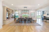 Eat-In dining space is huge and sits between the kitchen and Family Room again, with surround sound