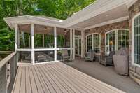 The owners recently installed new Trex decking on all levels.