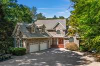 The home was custom-built for the owners and includes three levels of living, including a walk-out basement that leads directly to the water.