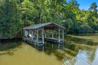 Bring your boat! There's a permitted dock at the water's edge.