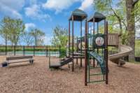 Playground located near clubhouse and swimming pool