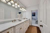 Primary en-suite with dual vanities