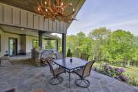 Flagstone porches.