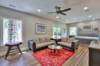 Bedroom 3 with kitchenette and private screened in porch.