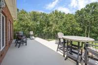 Cool Decking installed on patio and steps going down to the driveway