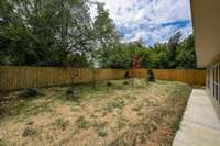 Backyard Common area shared with all Units A,B,C,D.