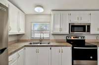 Kitchen with New Stainless Steel Appliances!