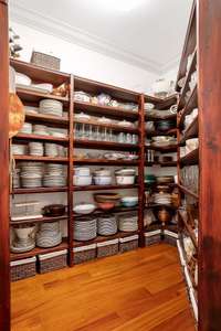 Who doesn't want a fabulous custom built China closet?  Can be used to store anything...but a great space!