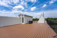 Roof top access with expansive views. HVAC access, Grill connections/outlets etc.