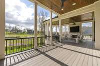 Spacious Upper Level Covered Balcony