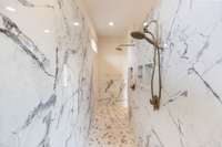 Marble shower of the the Rich and Famous!  You must see this to fully appreciate it's grandeur.