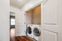 Secondary laundry space on the second floor.