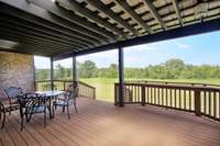 Gorgeous views of the property from back porch.