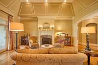 Fireplace in the formal living room is a pretty focal point.