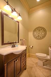 One of two guest powder rooms on main floor.