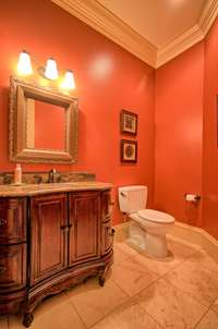 Another of the two main floor powder room baths.