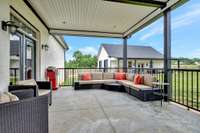 Covered back porch for great entertaining and cookouts