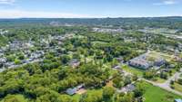 Gallatin Rd to the far right, downtown Nashville in the distance (left/center)