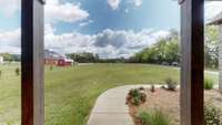 View looking out from your front porch