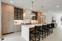 Stunning kitchen designed with many unique elements that bring a wow factor to this home