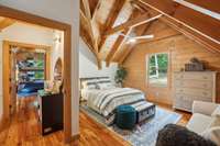 Bedrooms 3 & 4 have beautiful, tall vaulted ceilings and extra large closets