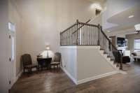 Stunning 2 story large entry foyer.