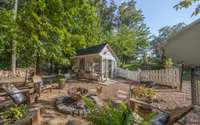 Chicken coop and fire pit