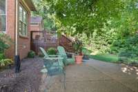 Off the deck is a large patio!