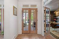 Double Front Door for tons of light and character