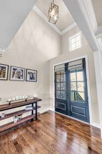 Entry with vaulted ceiling