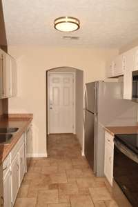 Kitchen from view from formal dining