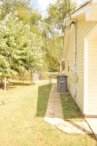 Path for convenience to the gate in backyard fence